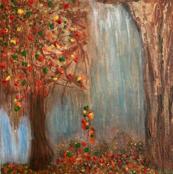 Autumn Tree Abstract Painting