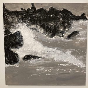 Crashing Waves Painting