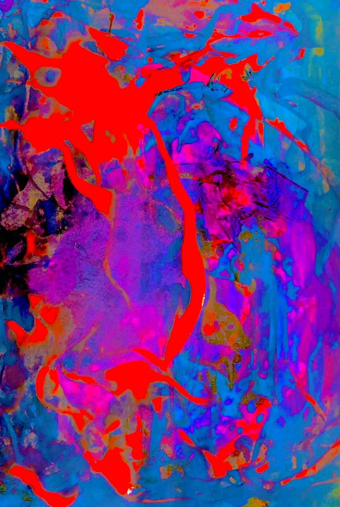 abstract fluid painting