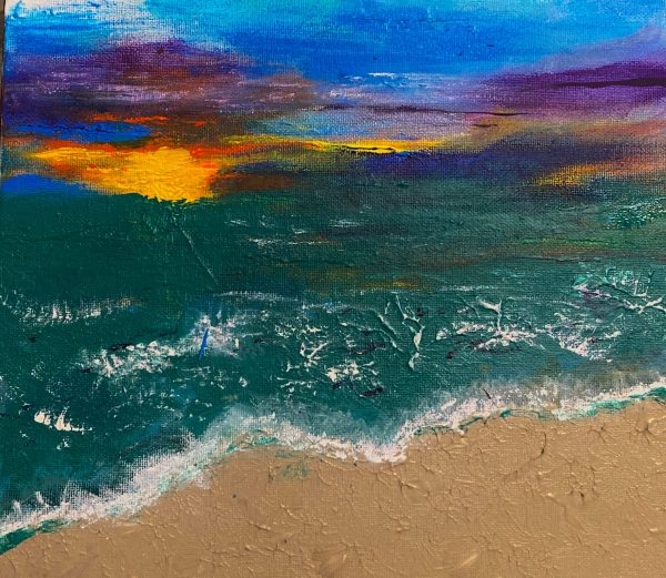 acrylic seascape painting